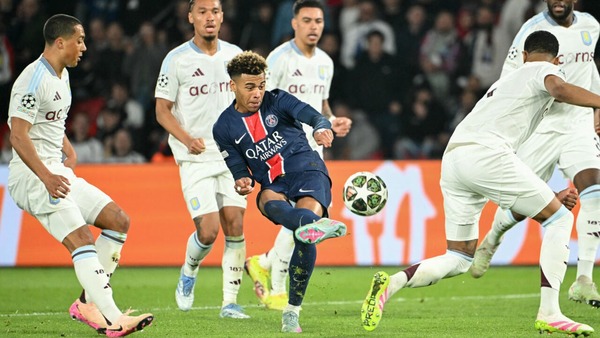 En quart de finale, le PSG reçoit Aston Villa. Sur quel score les parisiens ont-ils remporté ce match aller ?