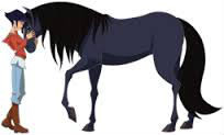Comment s'appelle le cheval de Lena ?