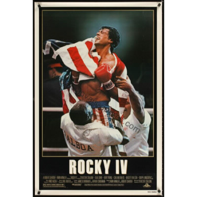 Qui apparaît en 1985, au sein du film "Rocky4, Le combat" ?