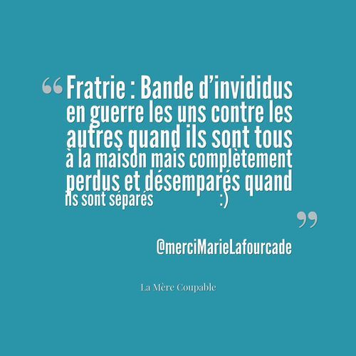 Ah Ah ! Famille nombreuse - Famille Heureuse - Quand on est frères et soeurs !