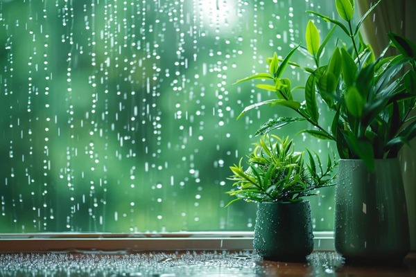 Le bruit de la pluie sur les fenêtres est reconnu comme apaisant lorsque l'on est à l'intérieur.