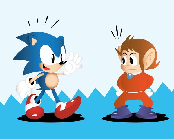 Sonic a été créé pour devenir la mascotte de Sega à la place de .....