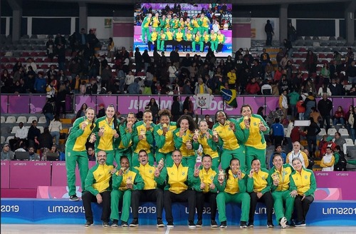 Quantos medalhas de ouro a seleção feminina de basquete tem nos jogos Pan-Americanos?