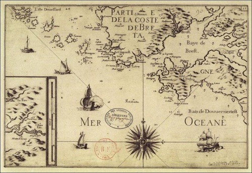 Le Dépôt des cartes et des plans de la Marine fut créé en 1728.