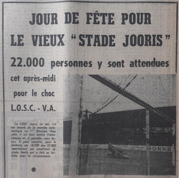 En quelle année a-t-on joué pour la première fois en nocturne au stade Henri-Jooris ?