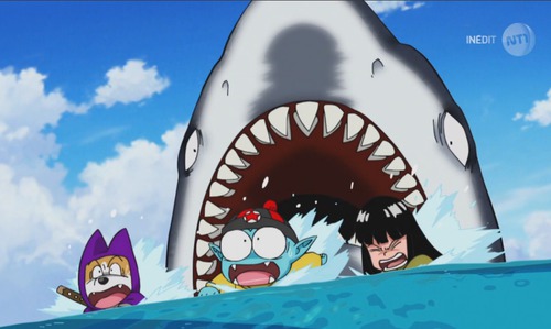 Pilaf et sa bande se feront-ils avaler par le requin ?