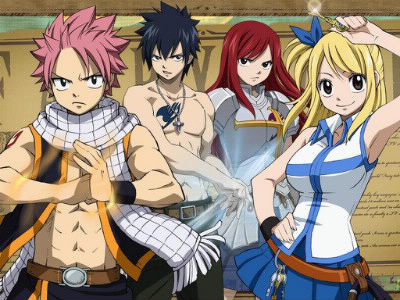 A quel manga appartiennent : Natsu, Lucy, Erza et Grey ...?