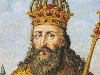 En quelle année fut sacré Charlemagne ?
