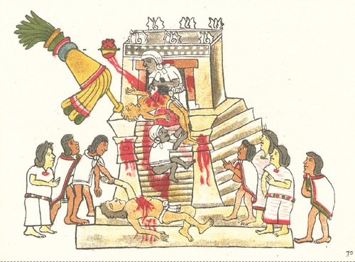 Quelle civilisation précolombienne ne pratiquait PAS le sacrifice humain ?