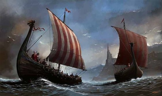 Quelle tête d'animal était utilisée par les Vikings sur la proue de leurs embarcations ?