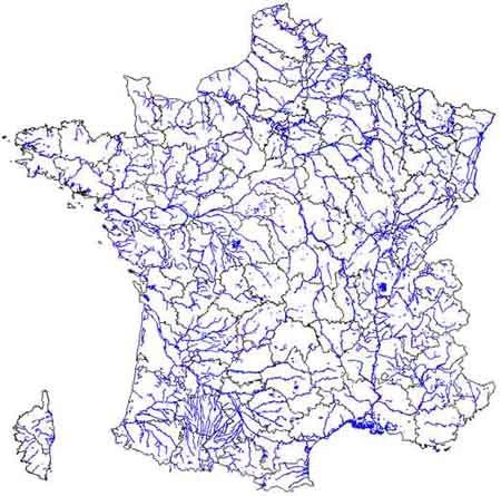 L’ensemble des rivères françaises (métropole) représente une longueur totale d'environ (en km) ?