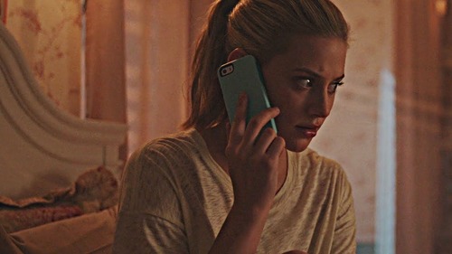 What is the name of the phone ringtone that betty had when the black hood was calling her