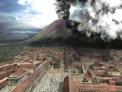 En quelle année le volcan du Vésuve a-t-il enseveli la ville de Pompéi, en Italie ?
