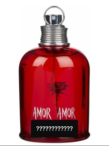 Quelle marque de parfum est connue pour son eau de toilette "Amor Amor", avec pour symbole une rose et un flacon rouge ?