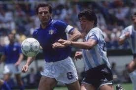 Quel joueur italien avait ouvert le score lors du match de poule du mondial de 1986 contre l'Argentine ?