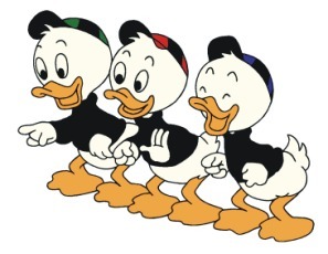 Comment s'appellent les 3 neveux de Donald ?