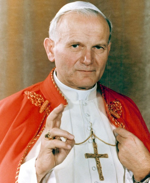 Le pape Jean-Paul II devient pape en 1979 .