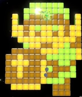 Dans quel jeu Mario pouvons-nous trouver ce monde caché à l'image du Link du premier Zelda ?