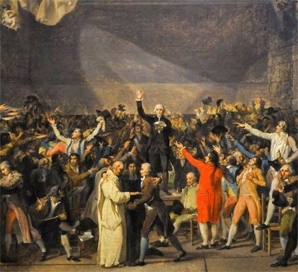 Le 23 juin 1789, Danton déclare : « Nous sommes ici par la volonté du peuple et nous n’en sortirons que par la force des baïonnettes ».