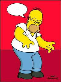 Quelle est cette onomatopée qu'Homer utilise souvent après avoir fait une gaffe ?