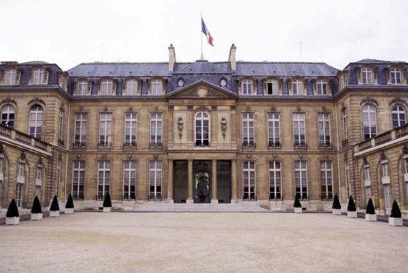 Quel est le numéro de l'adresse qui abrite le Palais de l’Élysée rue Faubourg Saint-Honoré ?