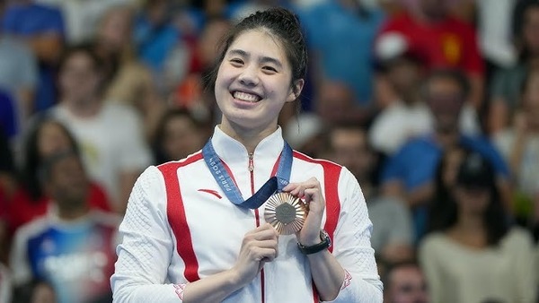 Dans quelle discipline la chinoise Zhang Yufei, a-t-elle remporté 5 médailles de bronze et 1 médaille d'argent ?