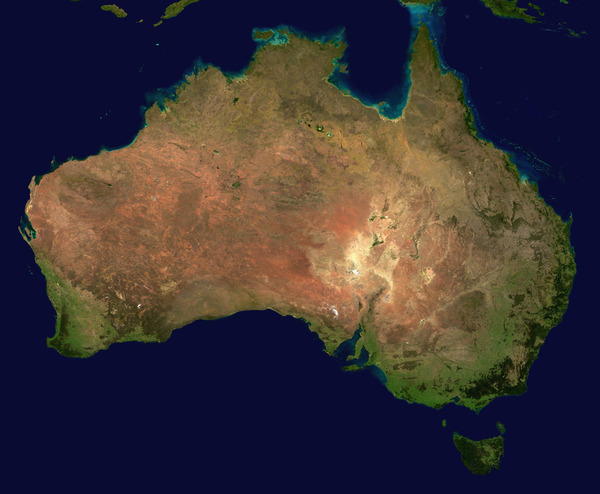 L'Australie ne possède aucune frontière terrestre avec un autre pays.