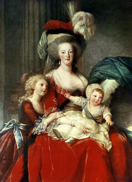 Pourquoi la reine Marie-Antoinette pose-t-elle avec ses enfants ?