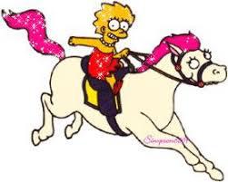 De quelle couleur est le poney de Lisa ?