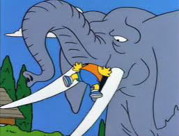 Comment s'appelle l'éléphant de Bart ?