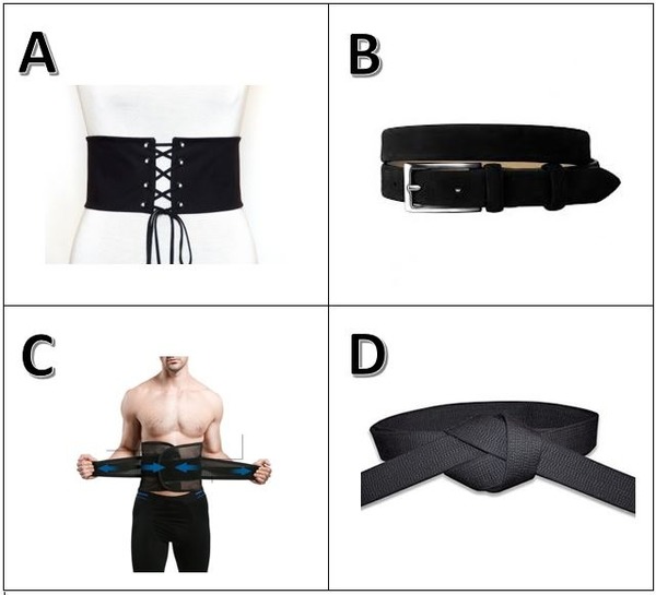 Quelle est la bonne ceinture ?