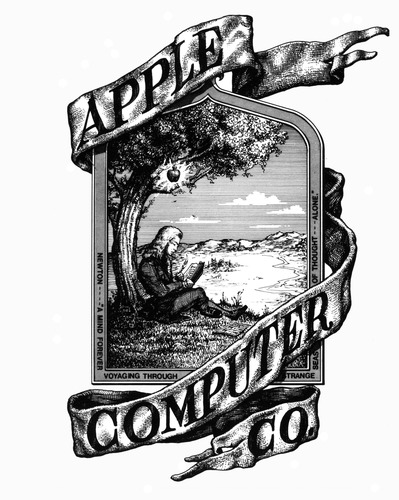 Que représente le premier logo Apple ?