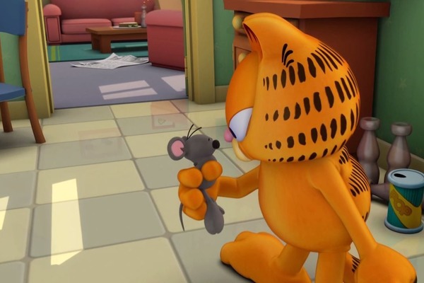 Garfield, mange les souris