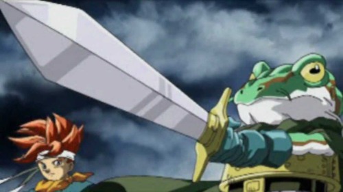 Qual o nome da espada que Frog ganhou para derrotar Magus?