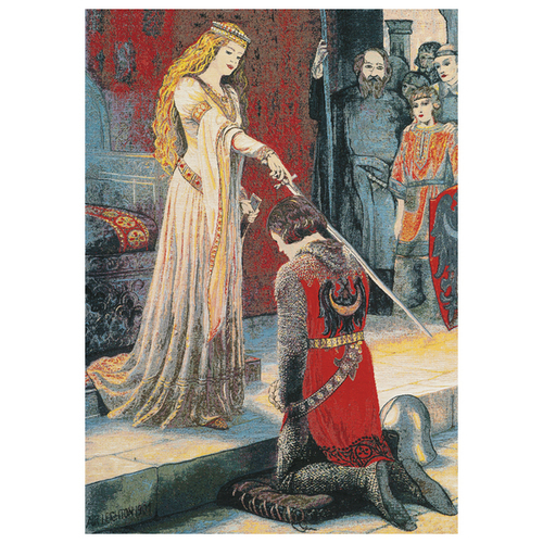 Comment nomme-t-on la cérémonie au cours de laquelle le jeune noble est fait chevalier ?