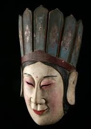 Masque de prêtre de l'ethnie Han en Asie mais de quel pays ?
