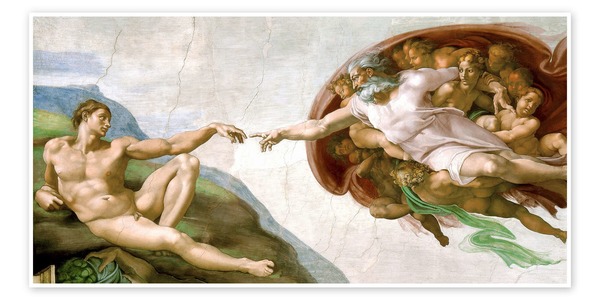 À qui doit-on la célèbre "Création d'Adam" ?