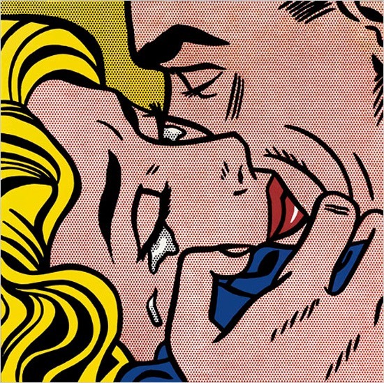 Quel terme vient après le nom de ce tableau célèbre " Kiss .. " ?