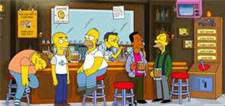 Comment s'appelle l'amie d'Homer dans le bar ?