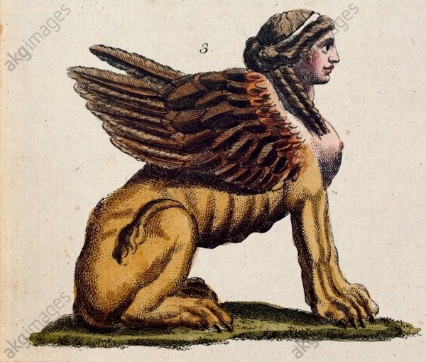 À quel monstre féminin attribuait-on la figure d'une femme, la poitrine, les pattes et la queue d'un lion et des ailes d’oiseau ?