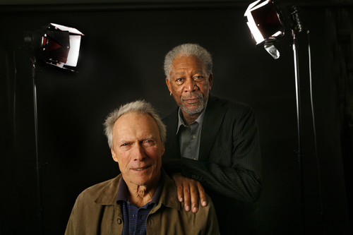 Quel film de sport inspiré de faits réels constitue la troisième collaboration à l'écran de Clint Eastwood et Morgan Freeman ?