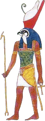 Sous quelle forme est représenté le dieu égyptien Horus ?
