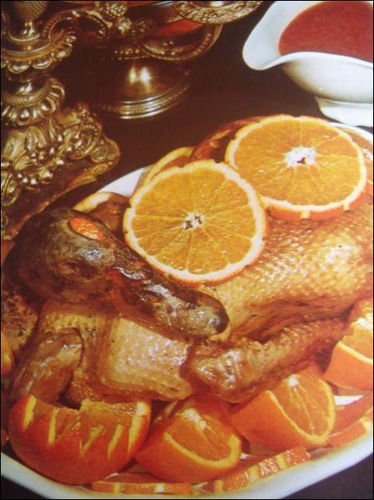 Ce plat, le canard à l'orange à la particularité d'avoir un goût :