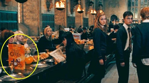 Combien de boîtes de céréales voit-on dans les films Harry Potter et dans le combien ?