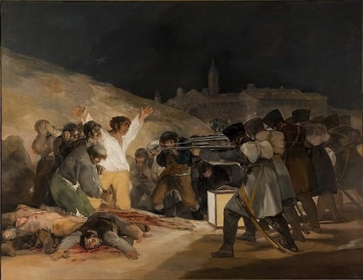 Goya termine en 1814 ce tableau dénonçant les crimes de l'armée française en Espagne. C'est le....