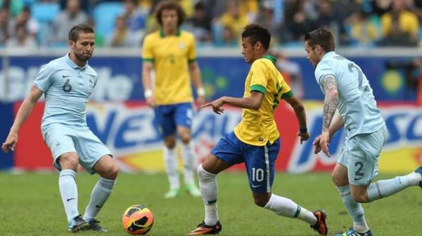 Lors d'un match amical en 2013, sur quel score les Brésiliens se sont-ils imposés ?