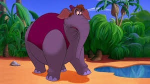 Comment s'appelle cet éléphant dans "Aladdin" qui était auparavant un petit singe ?