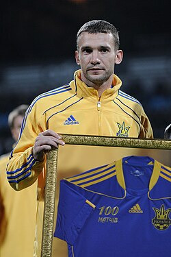 Question Bonus : Il est à ce jour le meilleur buteur de l'histoire de la sélection ukrainienne avec...