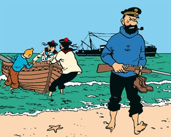 De quel album de Tintin est tirée cette image ?