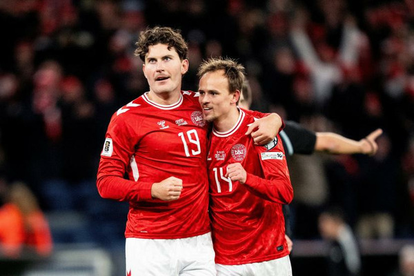 Le Danemark égalise à la 57e minute suite à...